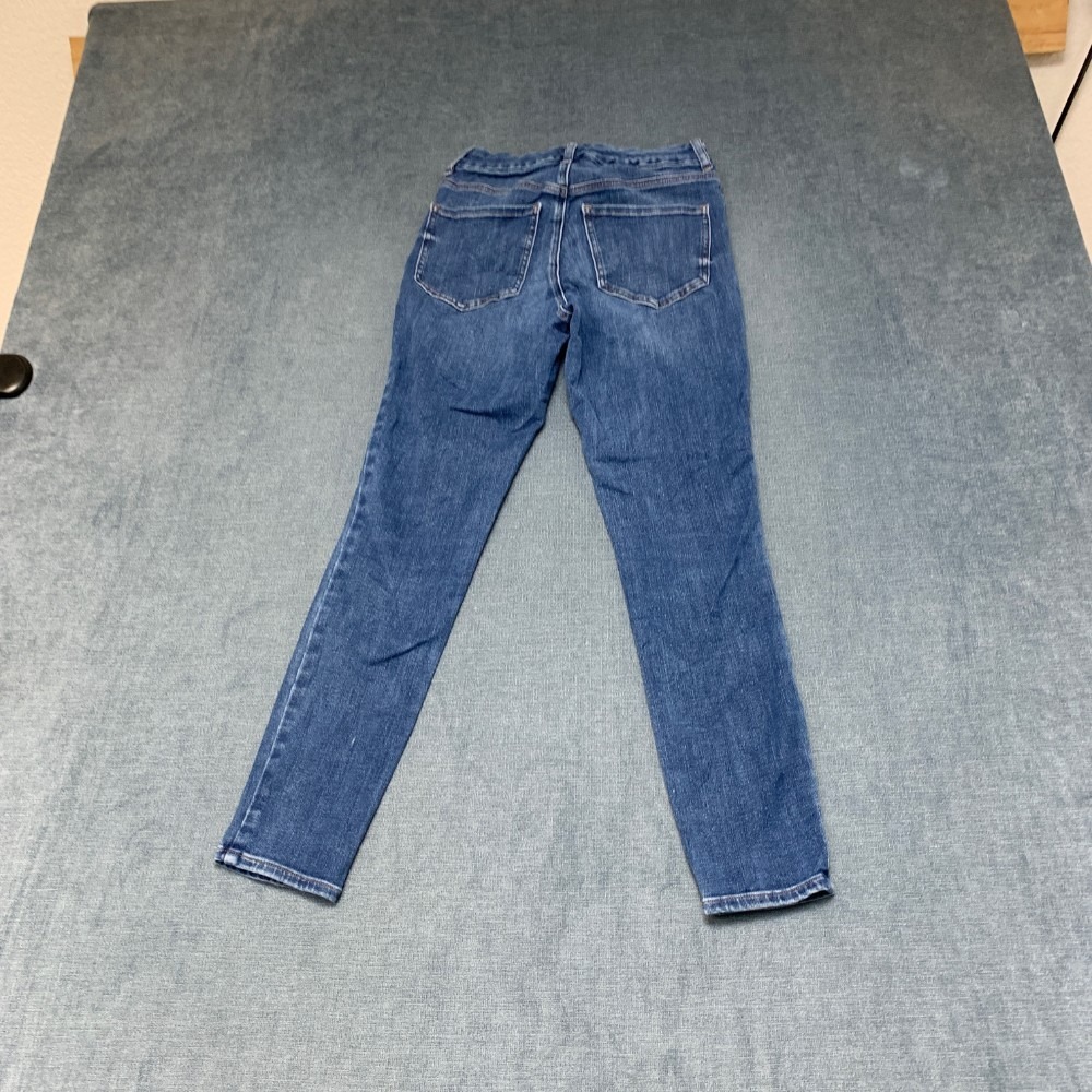 Express Skinny High Rise Jeans Girls S Blue Denim 4 Way Hyper Stretch Zip Fly